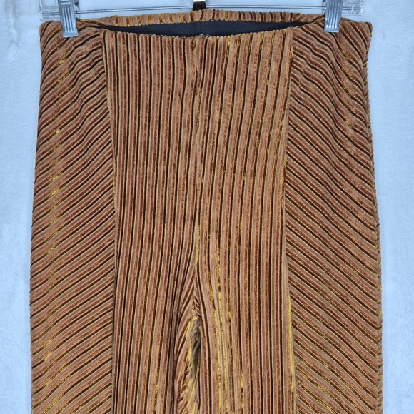 Free People Slim Pull On Velvet Flare Pants Size Medium - Picture 2 of 9